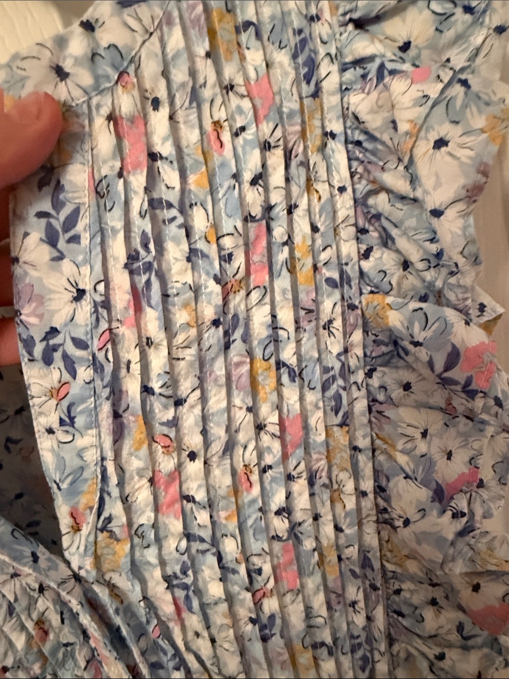 Fate Blue Floral Ruffled Dress - Picture 3 of 3
